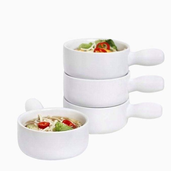 Other - New French Onion Soup Bowls with Handles Set 12 oz